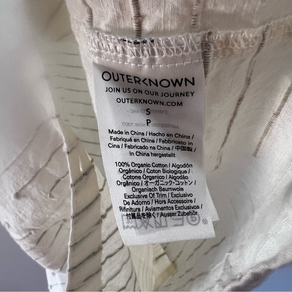 NEW Outerknown Natural Bee Organic Cotton Shirt Dress Small Relaxed - Picture 6 of 7